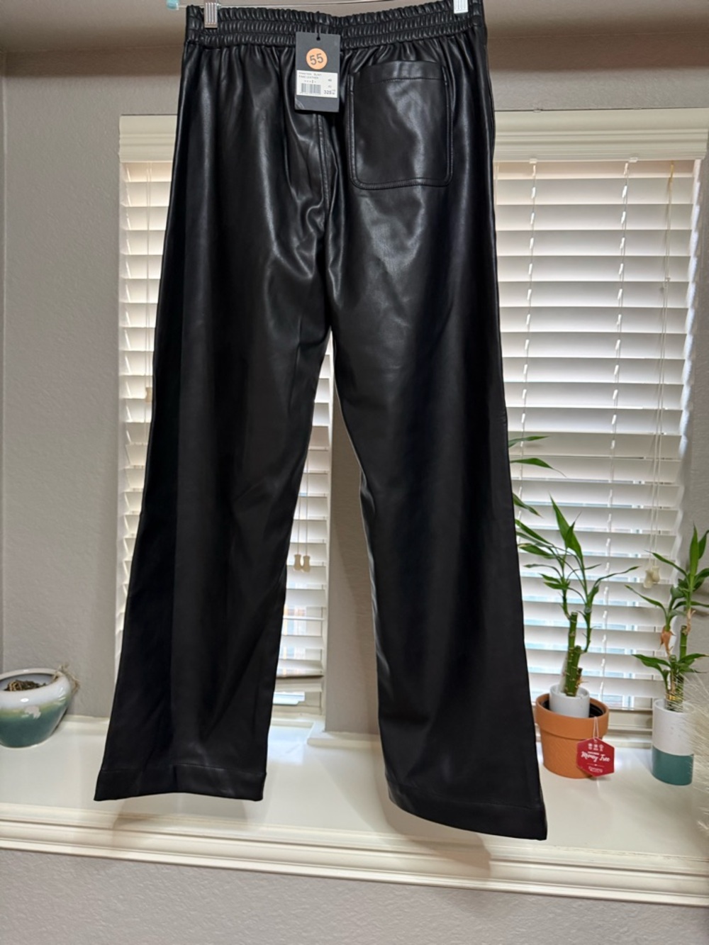 Women’s Black Faux Leather Relaxed Pants The Kooples